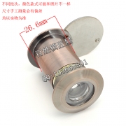 S526 猫眼 红古带盖 管径26 门厚50-70